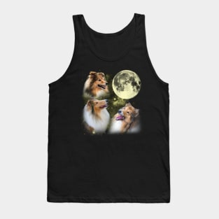 Collies The Moon Classic Dog Breed Tank Top